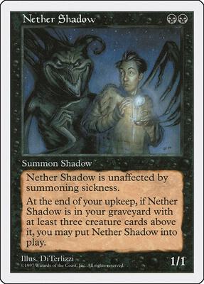 Nether Shadow card from Fifth Edition