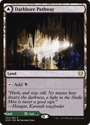 Darkbore Pathway card from Kaldheim