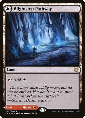 Blightstep Pathway card from Kaldheim