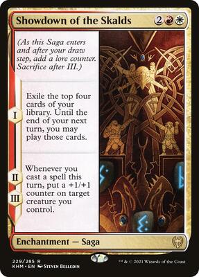 Showdown of the Skalds card from Kaldheim
