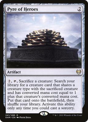 Pyre of Heroes card from Kaldheim