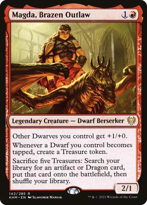 Magda, Brazen Outlaw card from Kaldheim