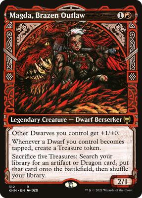 Magda, Brazen Outlaw (Showcase) card from Kaldheim