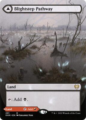 Blightstep Pathway (Borderless) card from Kaldheim