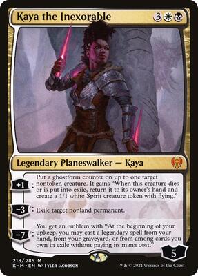 Kaya the Inexorable card from Kaldheim