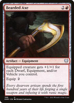 Bearded Axe card from Kaldheim