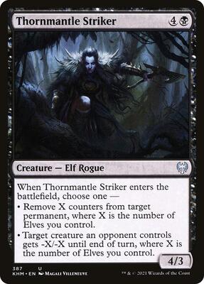 Thornmantle Striker card from Kaldheim