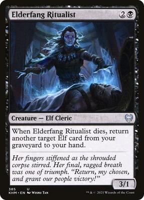 Elderfang Ritualist card from Kaldheim