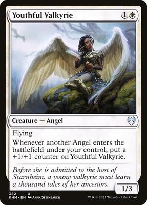 Youthful Valkyrie card from Kaldheim