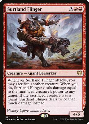Surtland Flinger card from Kaldheim