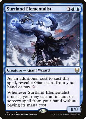 Surtland Elementalist card from Kaldheim