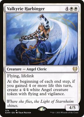 Valkyrie Harbinger card from Kaldheim