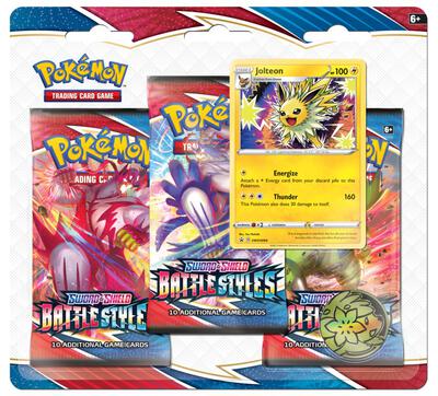 Battle Styles 3 Pack Blister [Jolteon] card from SWSH05: Battle Styles