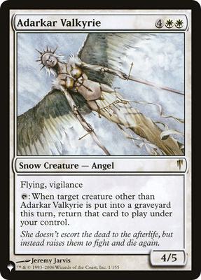 Adarkar Valkyrie card from The List Reprints