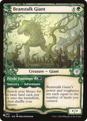 Beanstalk Giant (Showcase) card from The List Reprints