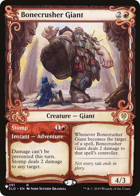 Bonecrusher Giant (Showcase) card from The List Reprints