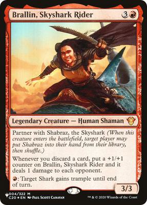 Brallin, Skyshark Rider card from The List Reprints