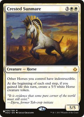 Crested Sunmare card from The List Reprints