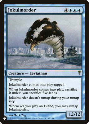 Jokulmorder card from The List Reprints