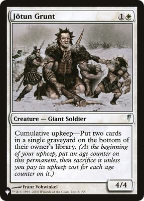 Jotun Grunt card from The List Reprints