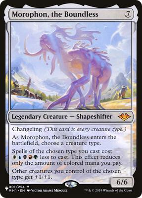 Morophon, the Boundless card from The List Reprints