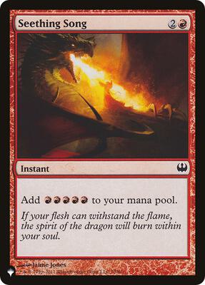Seething Song (DDG) card from The List Reprints