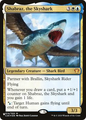 Shabraz, the Skyshark card from The List Reprints