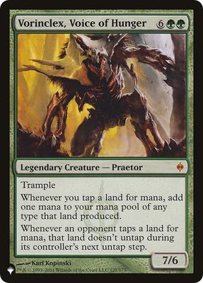 Vorinclex, Voice of Hunger card from The List Reprints