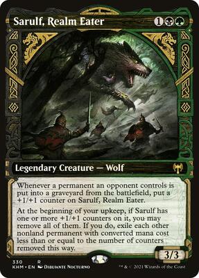 Sarulf, Realm Eater (Showcase) card from Kaldheim