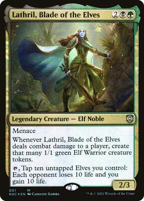 Lathril, Blade of the Elves card from Commander: Kaldheim