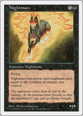 Nightmare card from Fifth Edition