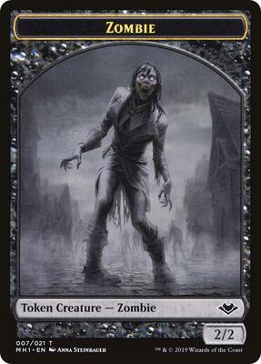 Zombie // Golem Double-Sided Token card from Modern Horizons