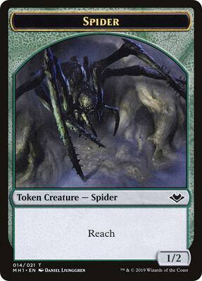 Spider // Spirit Double-Sided Token card from Modern Horizons
