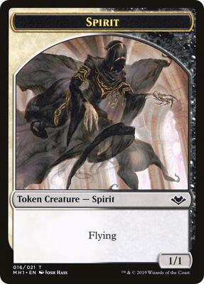 Spirit // Golem Double-Sided Token card from Modern Horizons