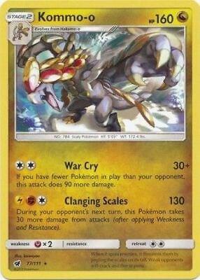 Kommo-o - 77/111 (Cracked Ice Holo) card from Deck Exclusives