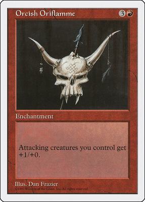 Orcish Oriflamme card from Fifth Edition