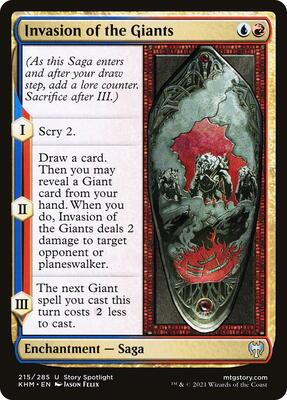 Invasion of the Giants card from Kaldheim