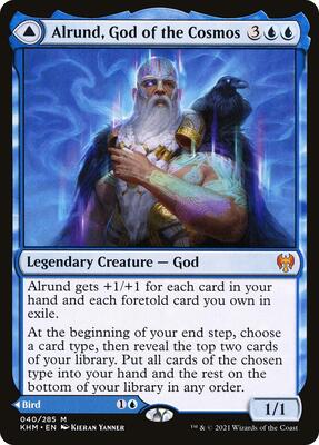 Alrund, God of the Cosmos card from Kaldheim