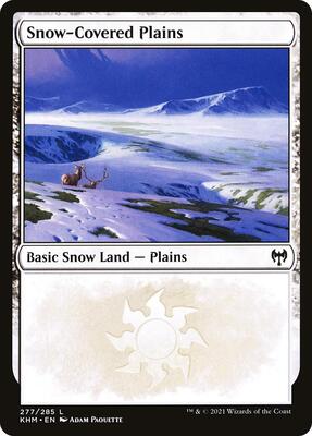 Snow-Covered Plains (277) card from Kaldheim