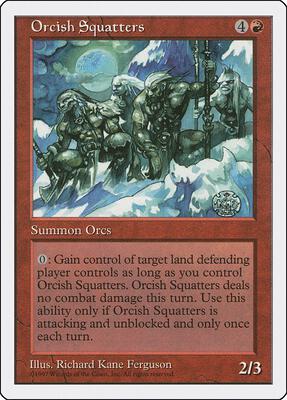 Orcish Squatters card from Fifth Edition