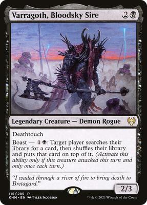Varragoth, Bloodsky Sire card from Kaldheim