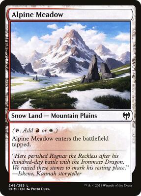 Alpine Meadow card from Kaldheim