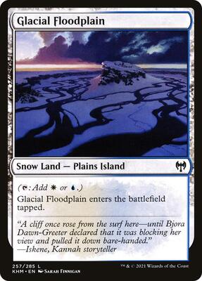 Glacial Floodplain card from Kaldheim