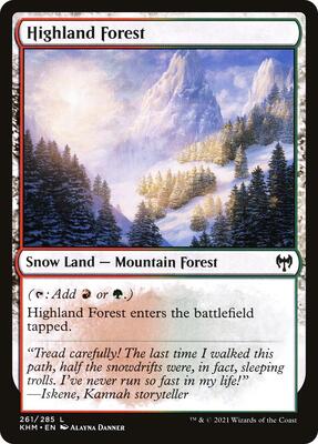 Highland Forest card from Kaldheim