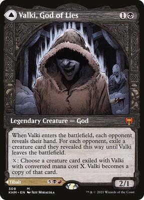 Valki, God of Lies (Showcase) card from Kaldheim