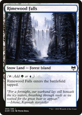 Rimewood Falls card from Kaldheim