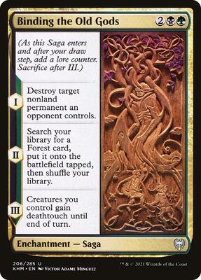 Binding the Old Gods card from Kaldheim