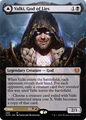 Valki, God of Lies (Borderless) card from Kaldheim