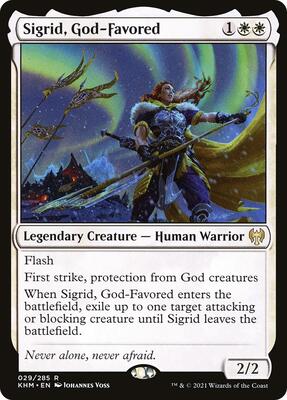 Sigrid, God-Favored card from Kaldheim
