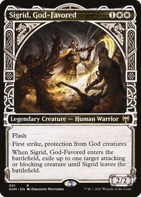 Sigrid, God-Favored (Showcase) card from Kaldheim